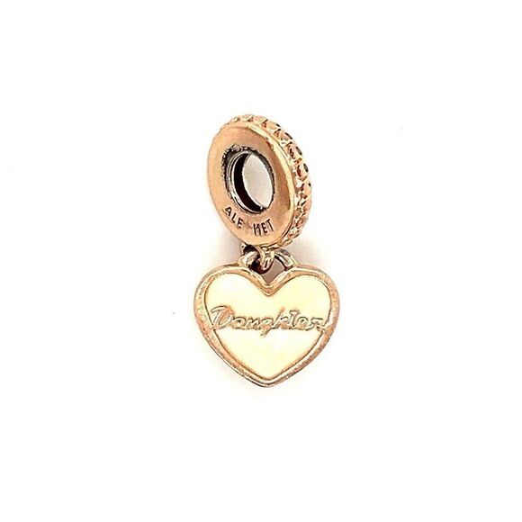 Pandora Rose Daughter Heart Charm - Picture 1 of 4